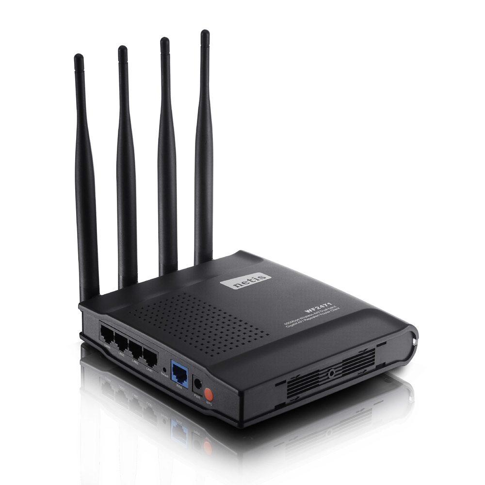 Net - Netis WF2471 Router Wireless N600 Dual Band 2.4GHz/5GHz 300Mbps Router/AP/Repeater/Client